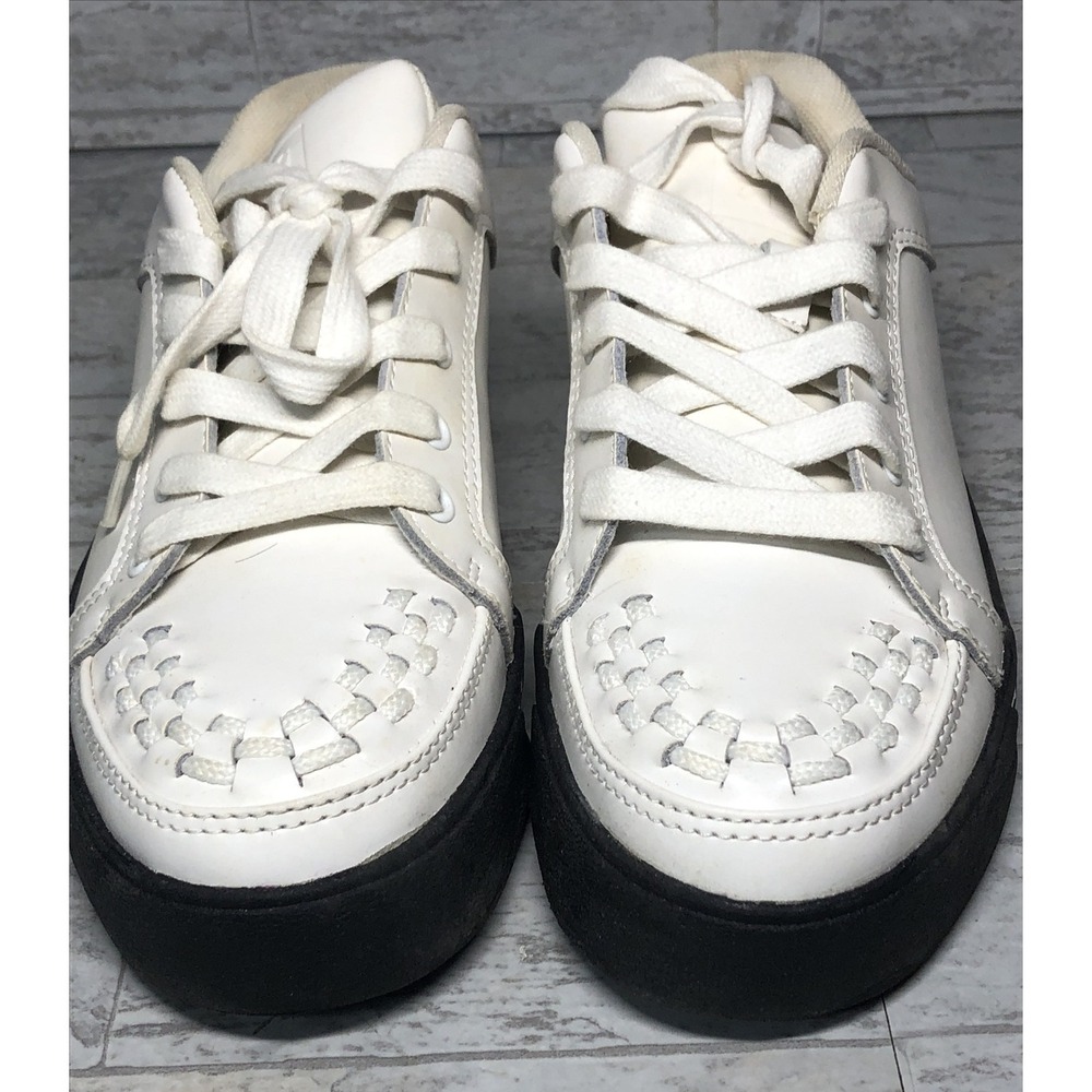 TUK White Trainer Creeper sneaker A9382 Womens size 8 Mens size 6